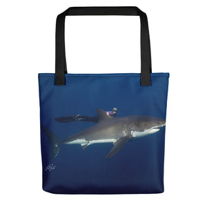 Bella the Great White Tote bag