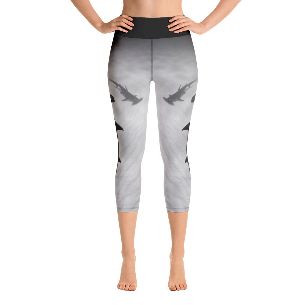 Hammerhead High Waisted Yoga Capri Leggings