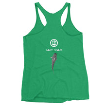 LADY SHARK! aka "The Claire Strand Design" Women's Racerback Tank