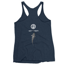 LADY SHARK! aka "The Claire Strand Design" Women's Racerback Tank
