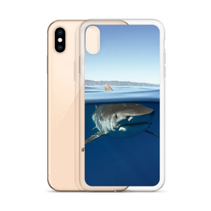 Tiger shark over under iPhone Case