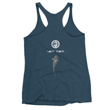 LADY SHARK! aka "The Claire Strand Design" Women's Racerback Tank