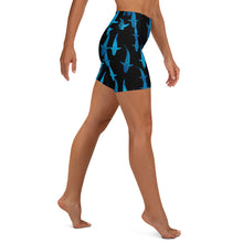 Lady Shark All Over Shorts Yoga Shorts (Check out our other lady Shark Short design for smaller shark print)