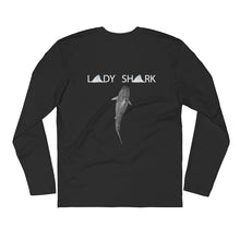 "Lady Shark Claire"  Long Sleeve Fitted Crew