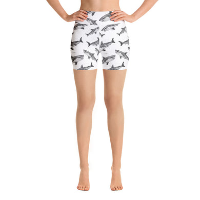 Great White Bella design Yoga Shorts