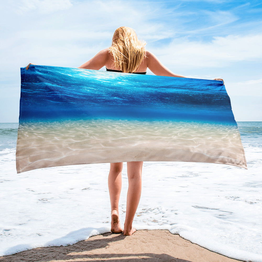 Under Water Beach Paradise Towel