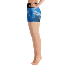 Great White Holiday Snow Yoga Shorts