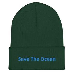 Save The Ocean Cuffed Beanie