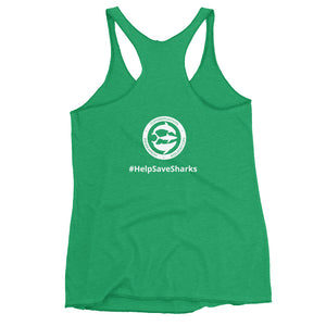 Lady Shark Claire Nikki Dorsal Women's Racerback Tank