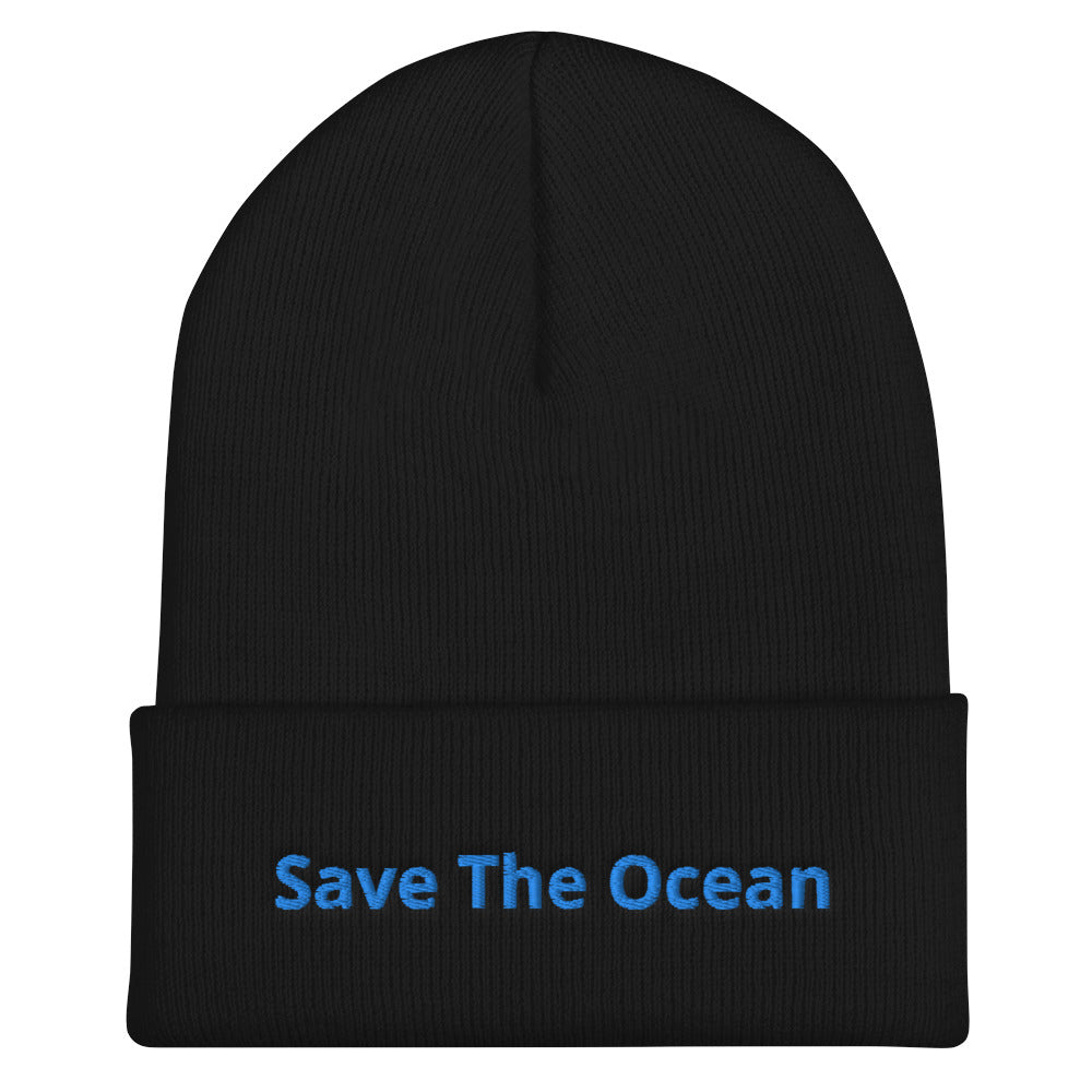 Save The Ocean Cuffed Beanie