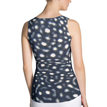Whale shark fitted tank top