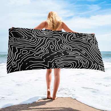 Ocean Map Towel