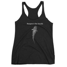 "Respect The Locals" Aka "The Mira"  #SaveSharks Women's Racerback TankSuper Soft