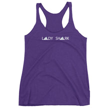 LADY SHARK! aka "The Claire Strand Design" Women's Racerback Tank