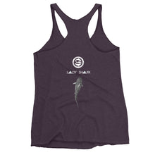LADY SHARK! aka "The Claire Strand Design" Women's Racerback Tank