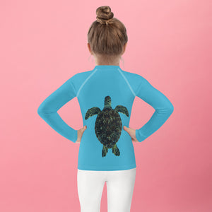 Sea Turtle Honu Kids Rash Guard