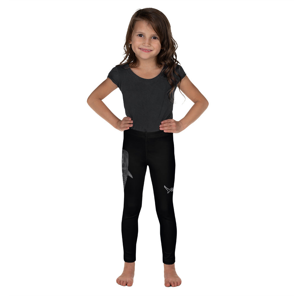 Tiger shark & One Ocean Conservation Logo Shark Kid's Leggings