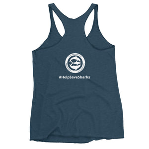 Lady Shark Claire Nikki Dorsal Women's Racerback Tank
