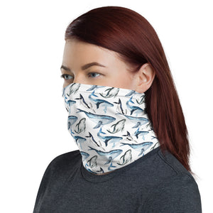 Whale whale well face cover/ Neck Gaiter (Get the matching Bikini at OneOceanBikini.Com)