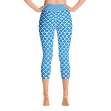 "The Mermaid Kayleigh" Capri Mermaid Scale Yoga Leggings