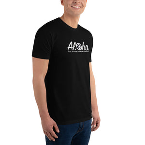 Aloha White Shark Teeth Islands @OneOceanDiving Short Sleeve T-shirt