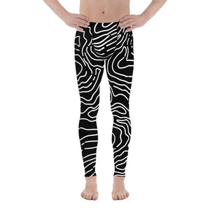 Men's Ocean Map Surf, Swim, Yoga Leggings