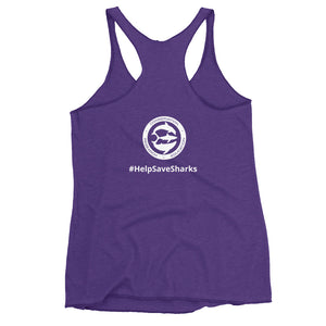 Lady Shark Claire Nikki Dorsal Women's Racerback Tank