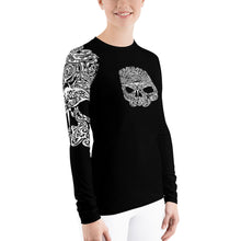 Marine Life Skull Save The Ocean Women's Rash Guard