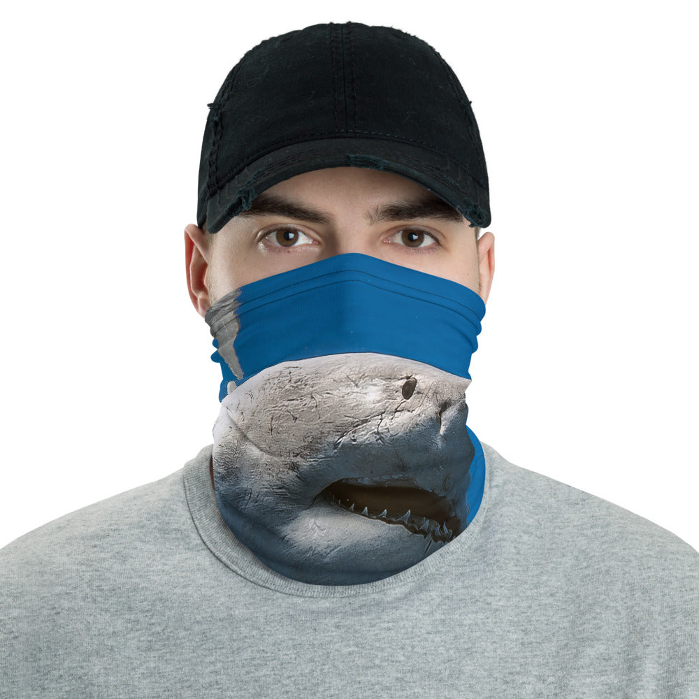 Great White Smile Face Cover/Neck Gaiter