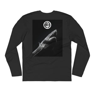Juan Shark Signature Great White Long Sleeve Fitted CrewSoft breathable