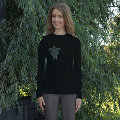 Save The Sea Turtles International Benefit Women's Rash Guard