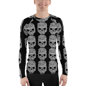 Skull Marine Life Skull Tattoo Design Men's Rash Guard