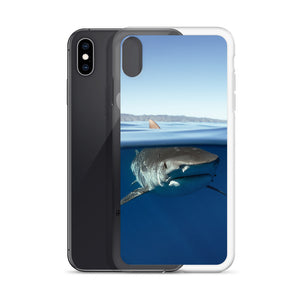 Tiger shark over under iPhone Case