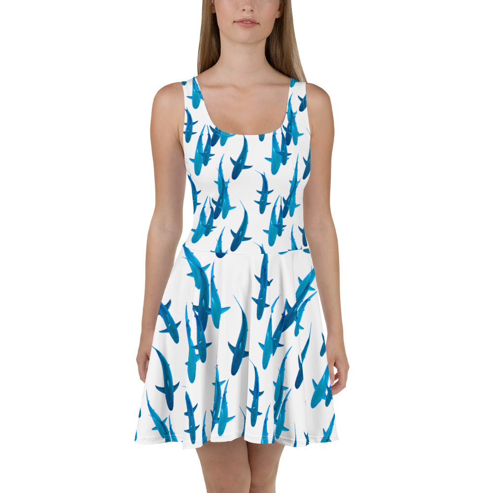 Shark print dress womens hotsell