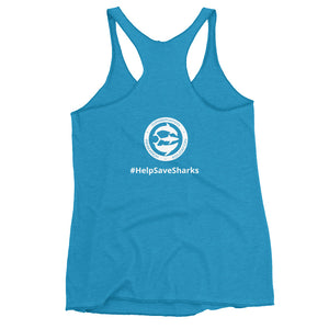 Lady Shark Claire Nikki Dorsal Women's Racerback Tank