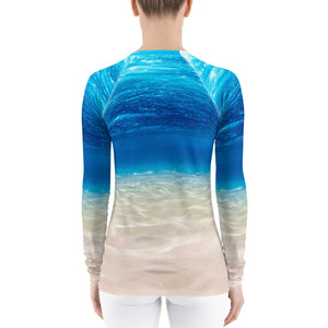 Underwater Beach Paradise Women's Rash Guard