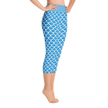 "The Mermaid Kayleigh" Capri Mermaid Scale Yoga Leggings