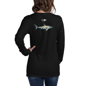 Lady Shark Long Sleeve Tee, by Ocean Ramsey